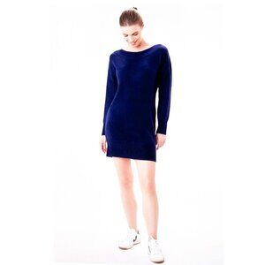 Lolë Evelyn Sweater Dress Amalfi Blue Size Small